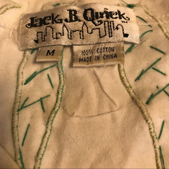 VINTAGE tropical sequin flamingo palm t shirt - Picture 5 of 5